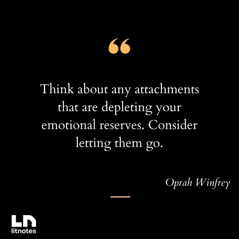 Think about any attachments that are depleting your emotional reserves. Consider letting them go.